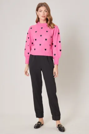Cross My Heart Embroidered Sweater