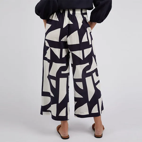 Dali Abstract Pant - Midnight Abstract Print