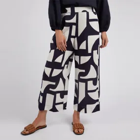 Dali Abstract Pant - Midnight Abstract Print
