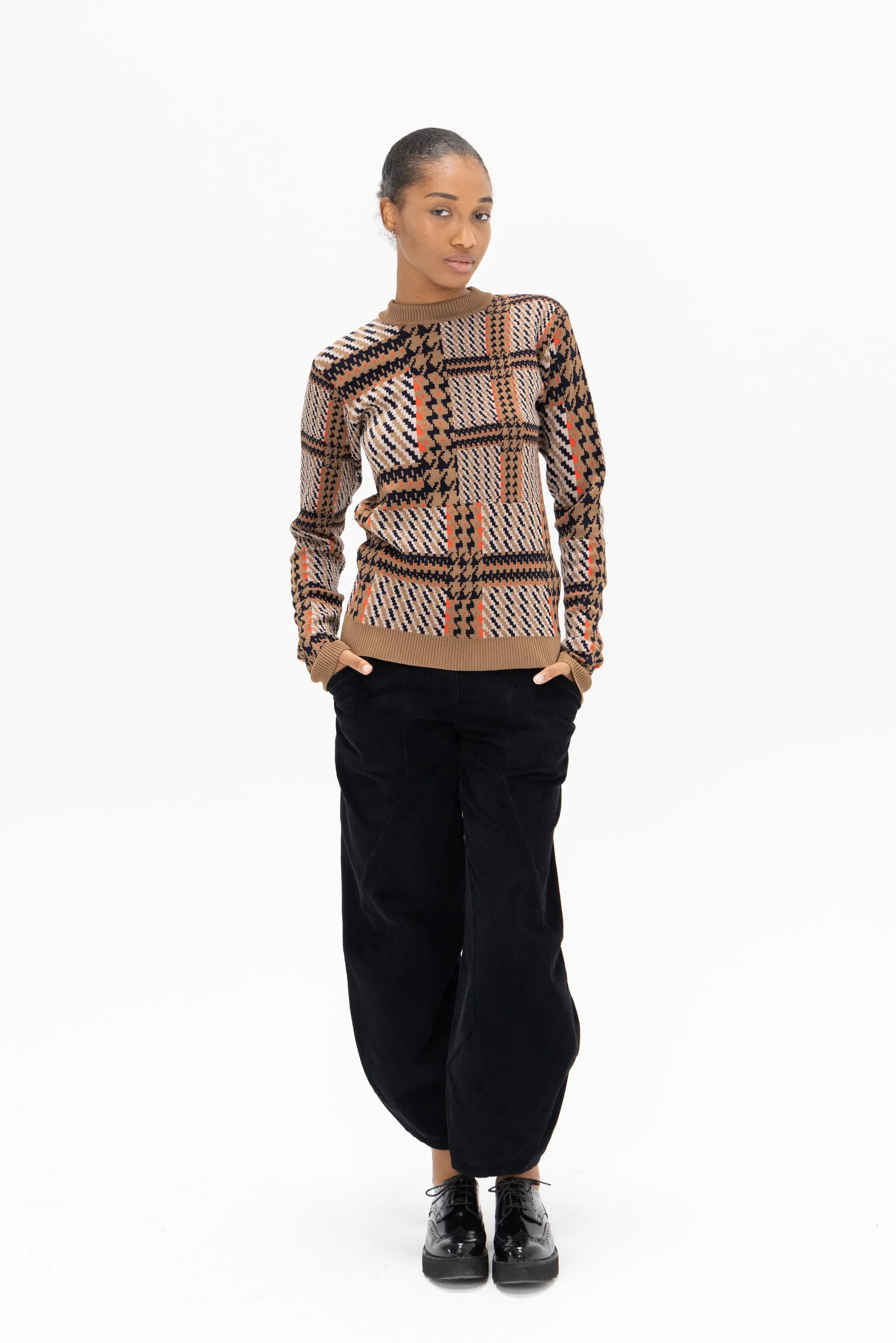 Digi Cord Pants, Black