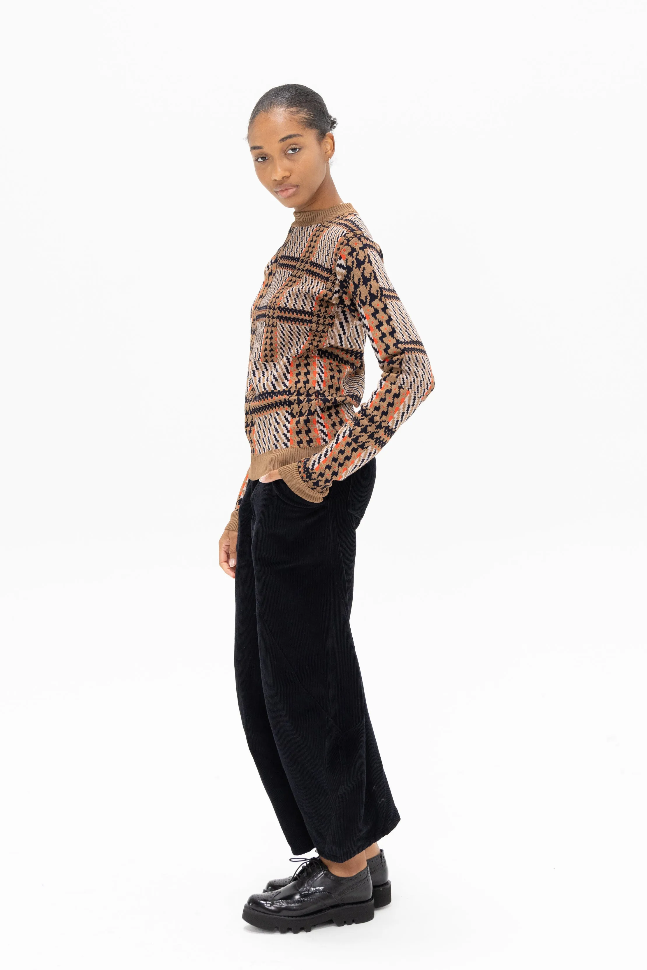 Digi Cord Pants, Black