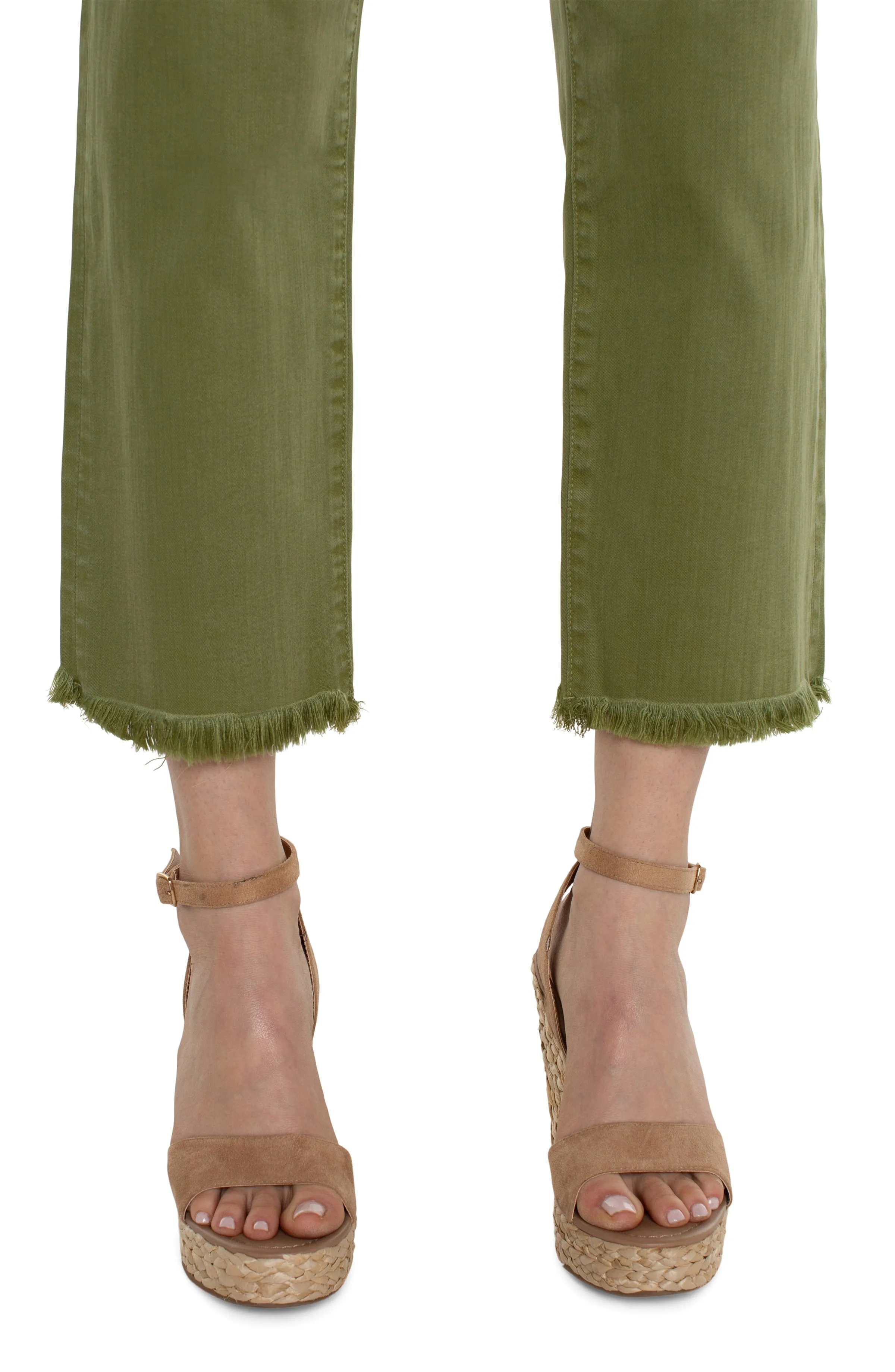 ECO KENNEDY CROP STRAIGHT WITH FRAY HEM