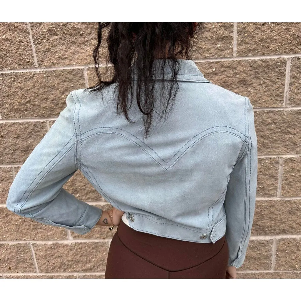Elie Tahari Button-Up Cropped Jacket - Size Smal