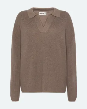 Ella polo jumper 4153 - Shitake