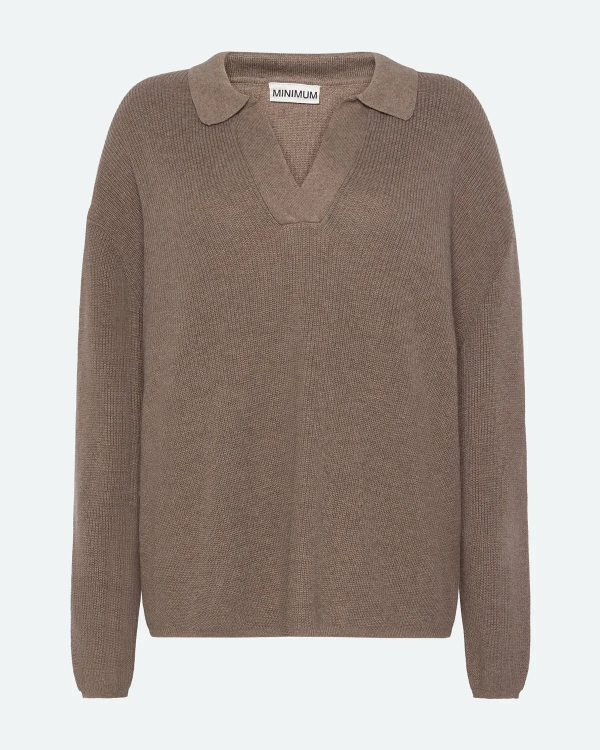 Ella polo jumper 4153 - Shitake