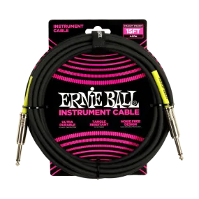 Ernie Ball Classic Instrument Cable Straight/Straight 15ft - Black