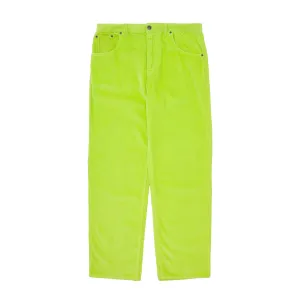 FA Corduroy 5 Pocket Pant - Neon Yellow