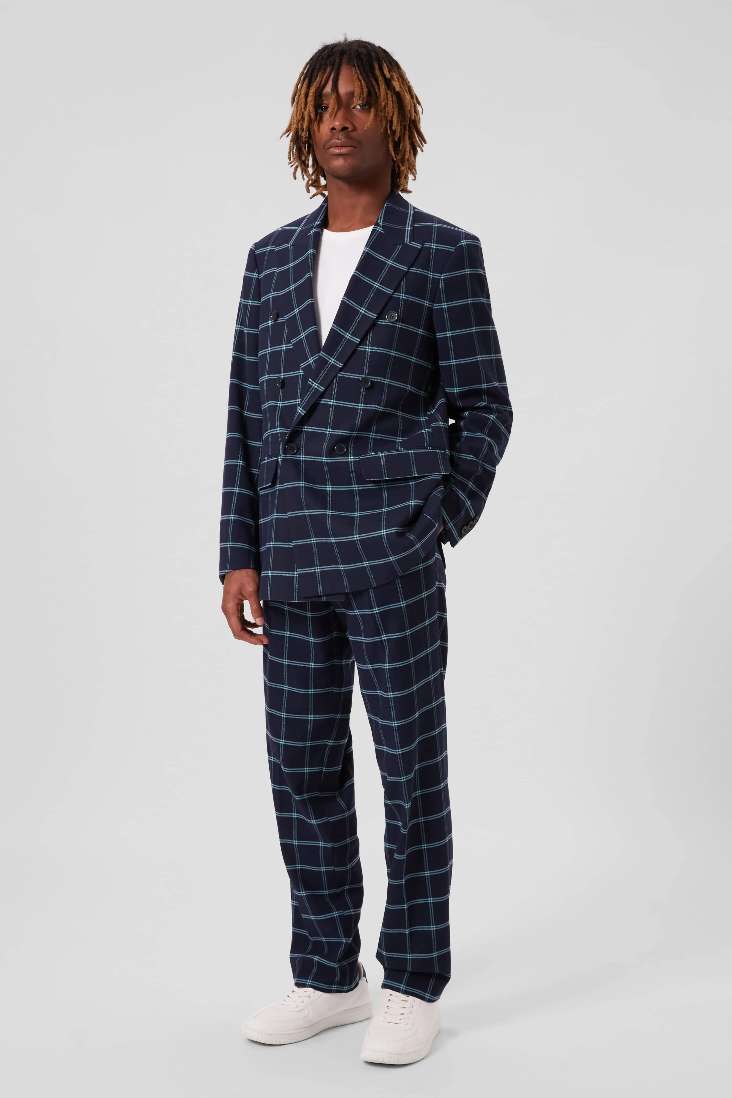 Fabien Oversized Blue Check Suit - ARCHIVE