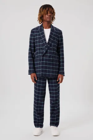 Fabien Oversized Blue Check Suit - ARCHIVE