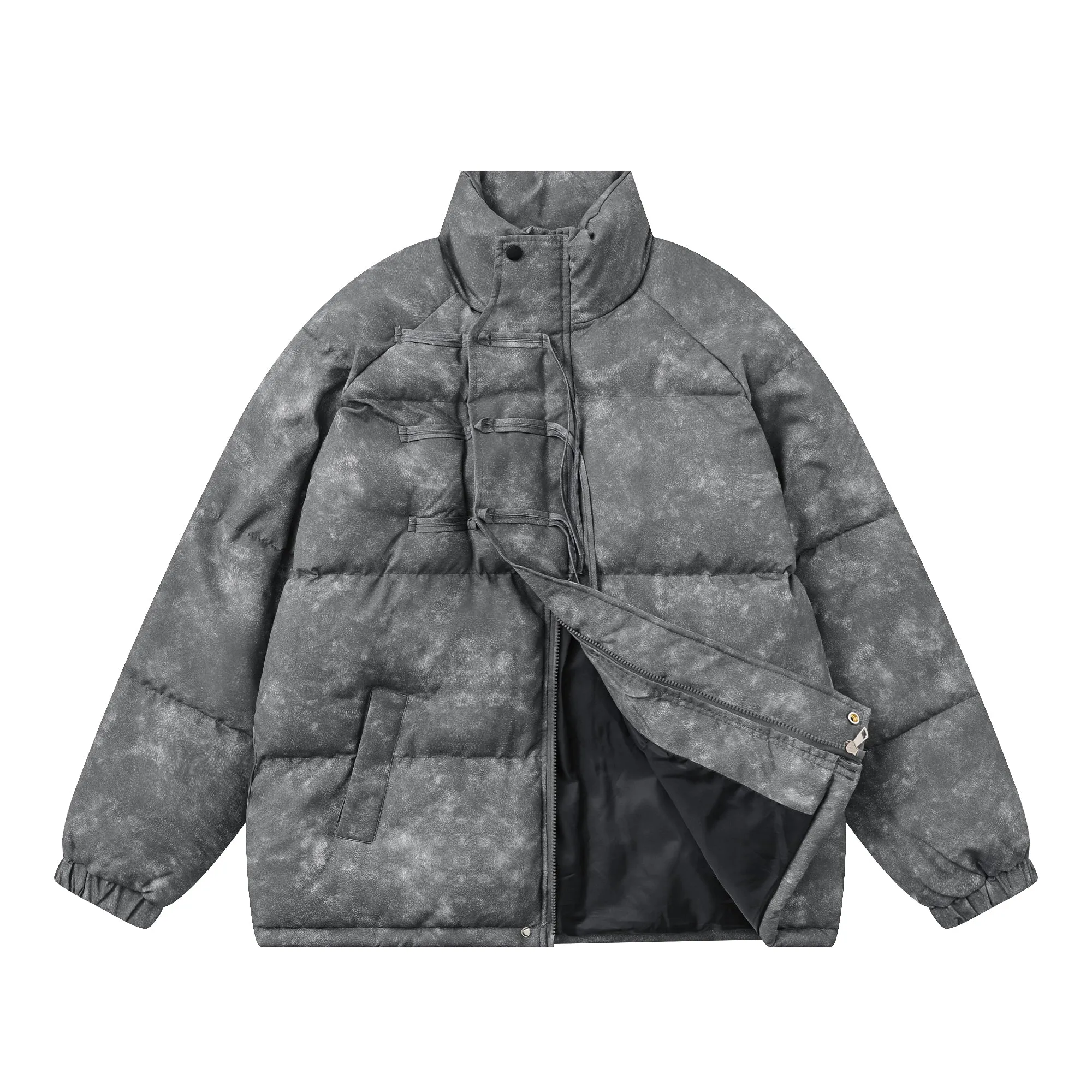 Faire Echo Vintage Button-Up Cotton Coat