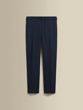 Flat Front Wool Hopsack Trousers