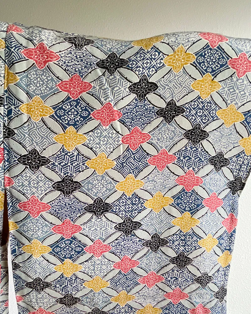 Flower Textile Haori Kimono Jacket
