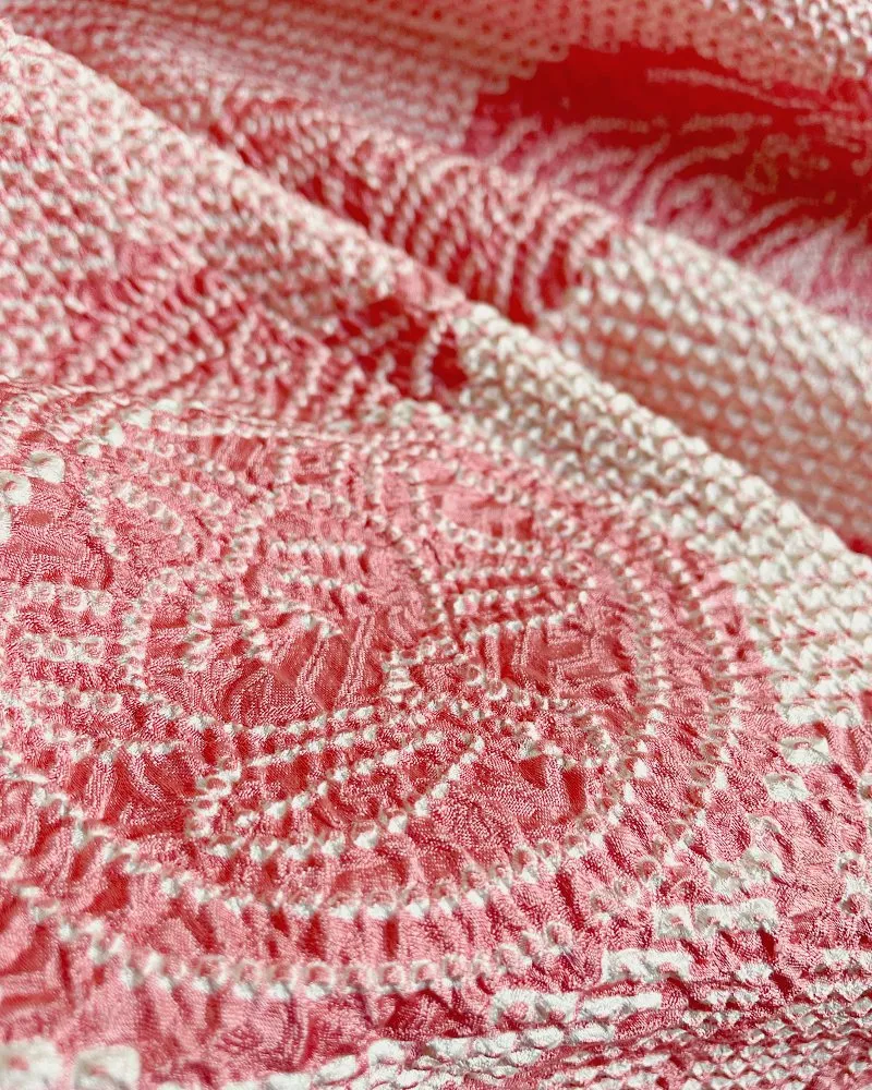Flowy Japanese Traditional Patterns Shibori Haori Kimono Jacket