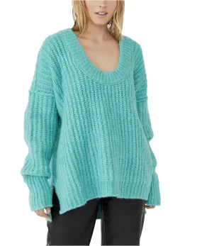 Free People Blue Bell V Neck Sweater