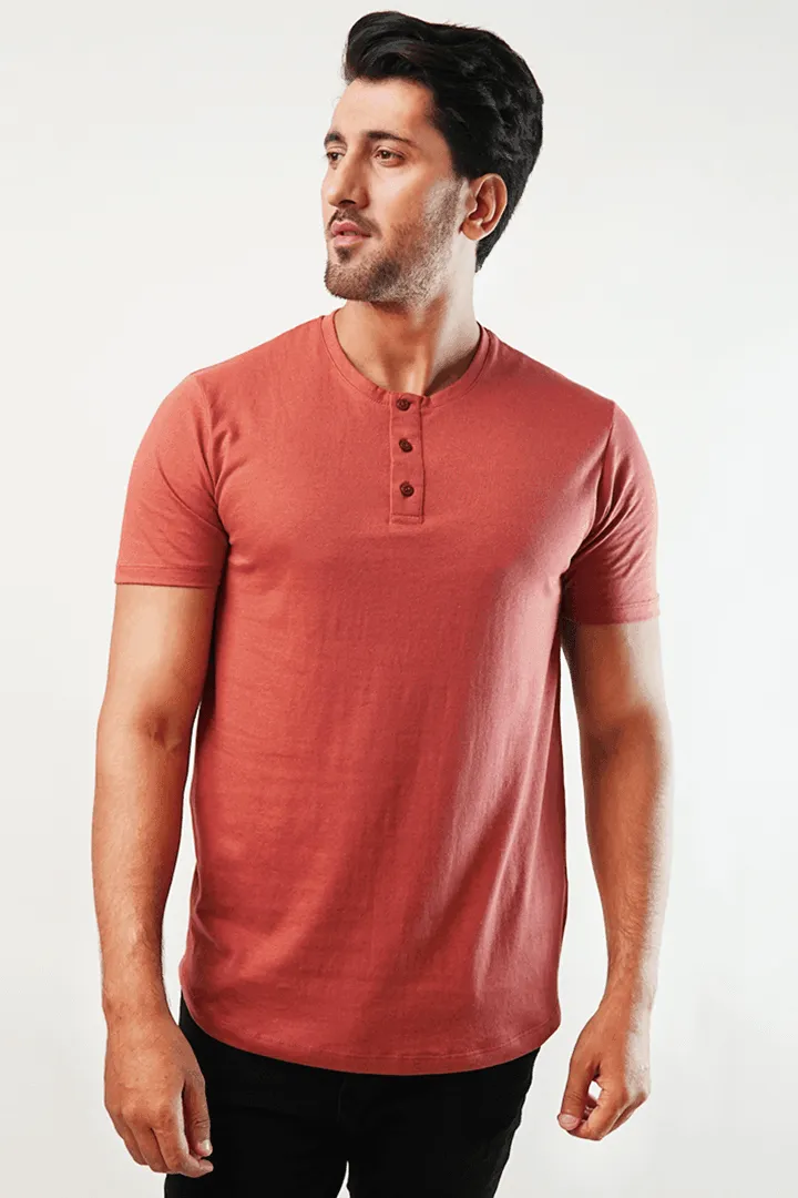 Friege Short Sleeve Henley T-Shirt