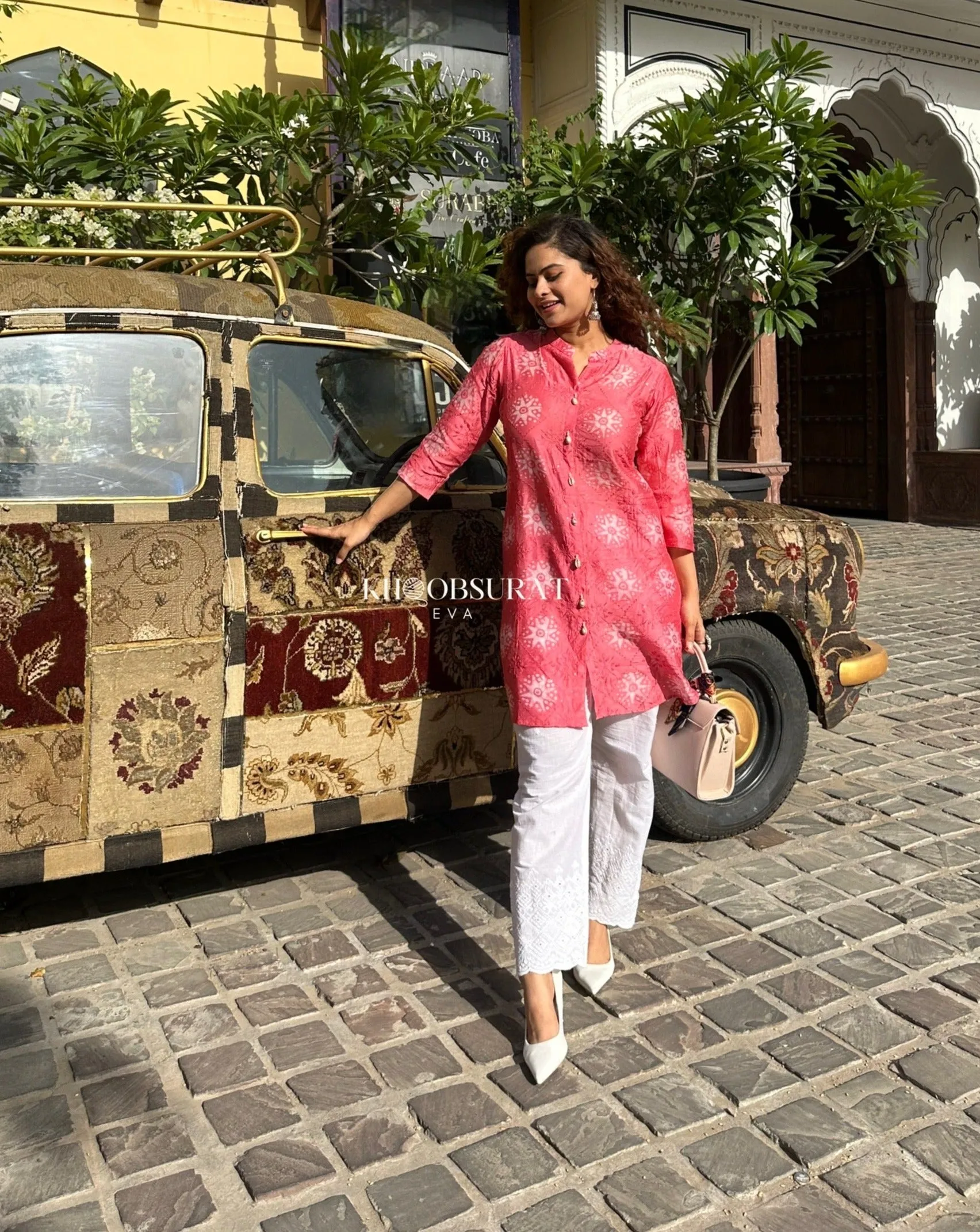 Fuschia Pink Festive Co-Ord Set - KHOOBSURAT EVA