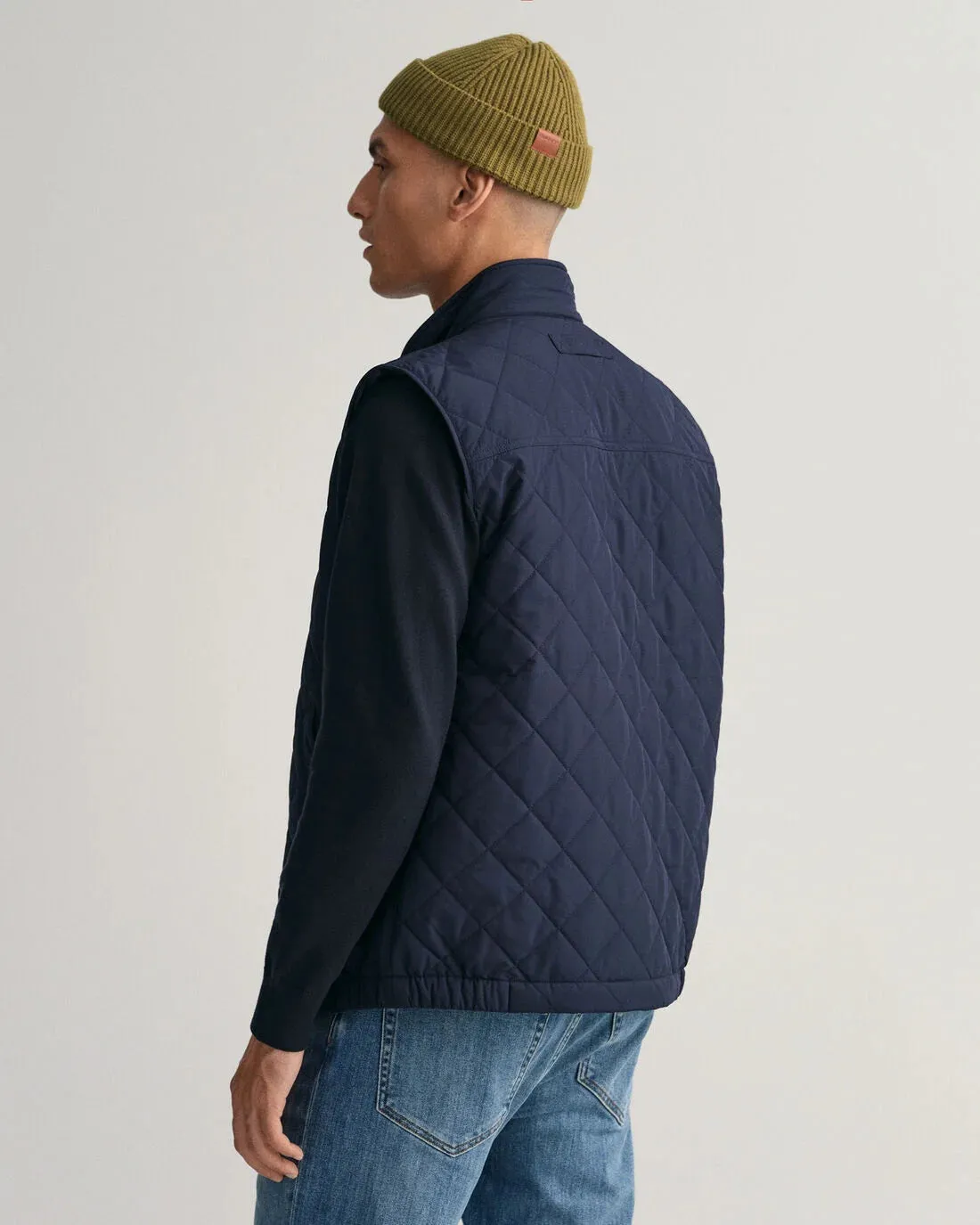 Gant - Quilted Windcheate Vest - Evening Blue