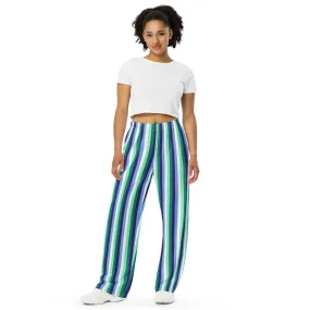 Gay / MLM Pride Flag Wide-Leg Pants