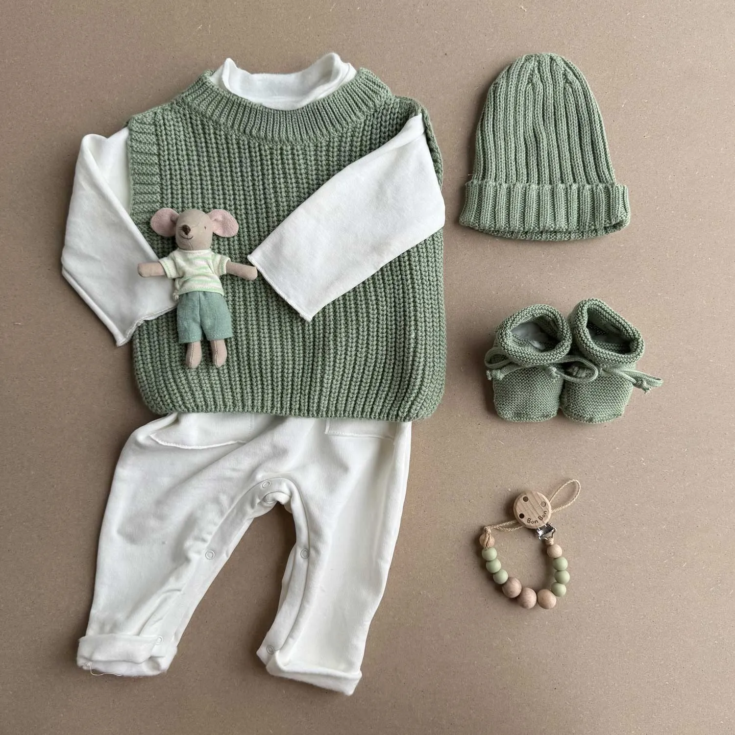 Gilet pistacchio