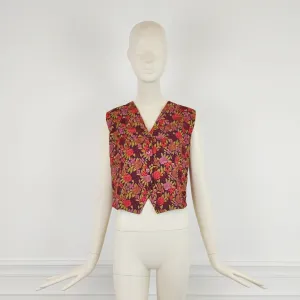 Gilet vintage Callaghan 1990 con ricami