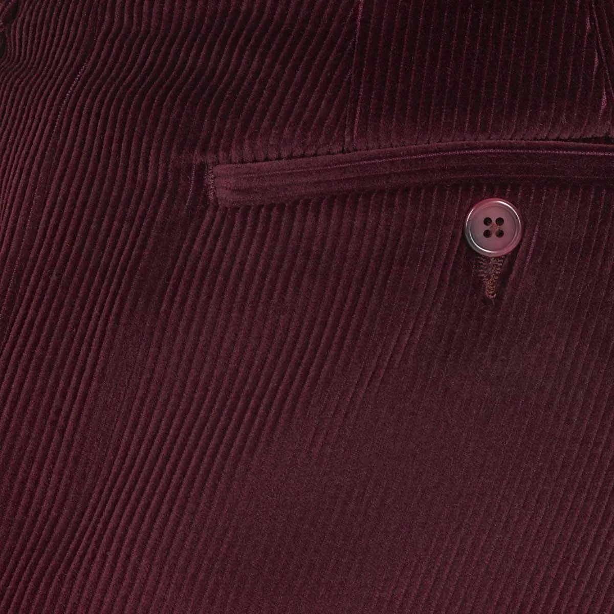 GURTEEN Verona Stretch Cord Trousers - Wine