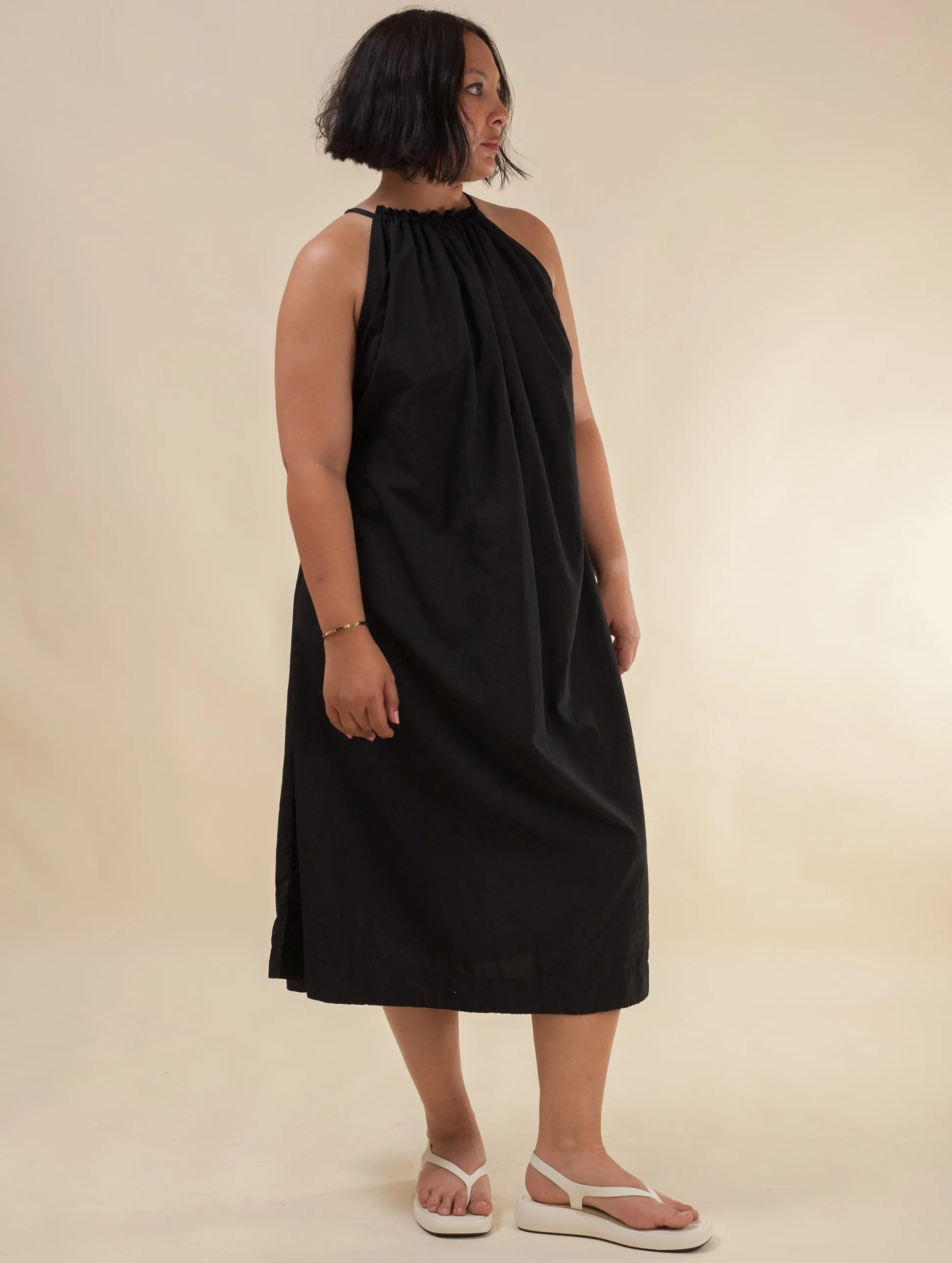Halter Dress Tech (Black)
