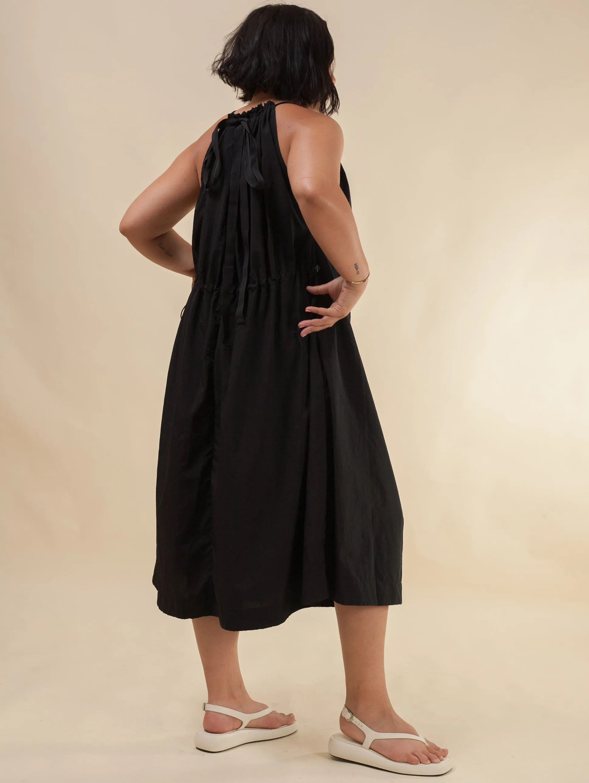 Halter Dress Tech (Black)