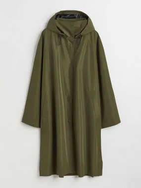 Hooded rain coat