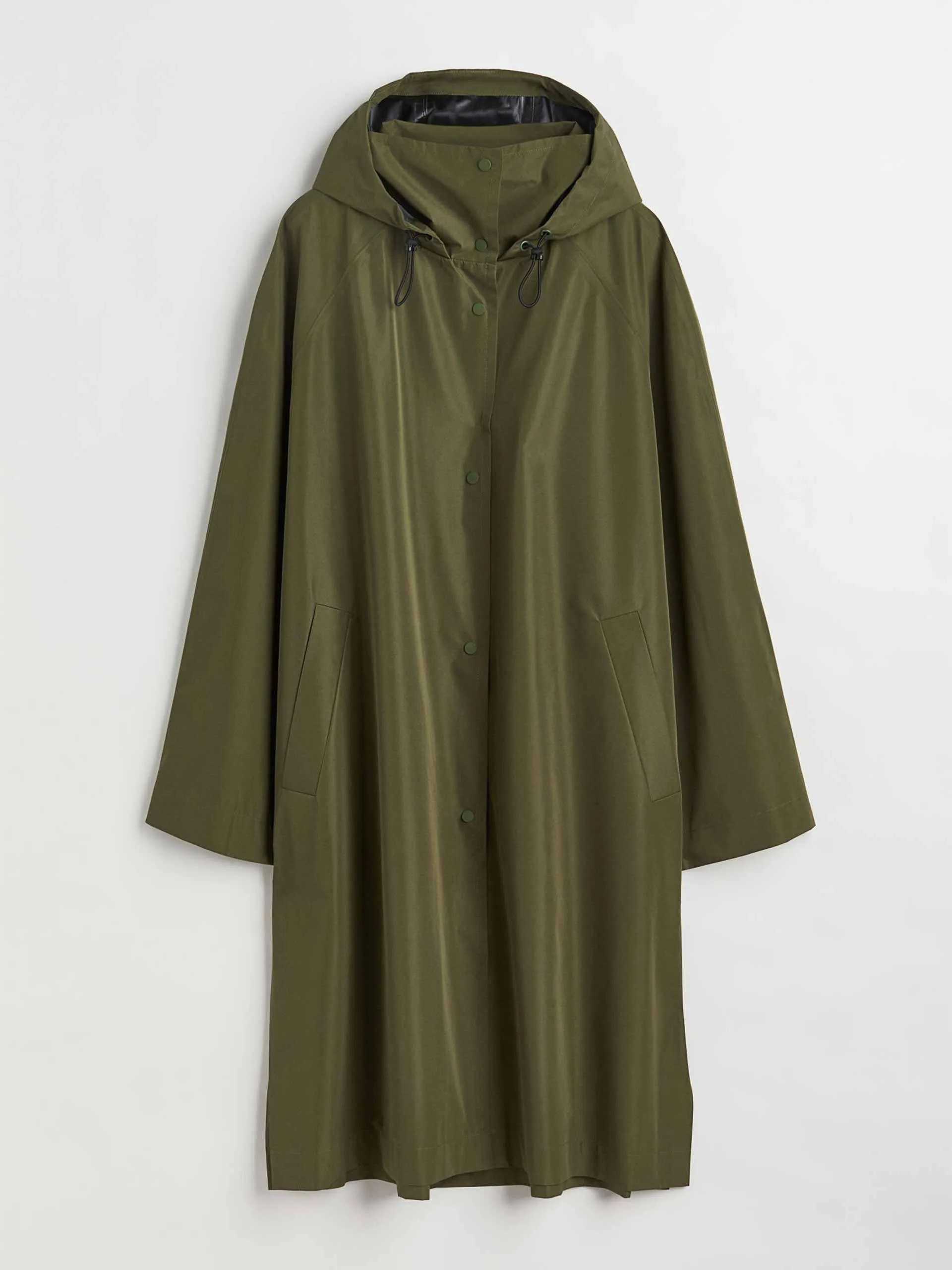 Hooded rain coat