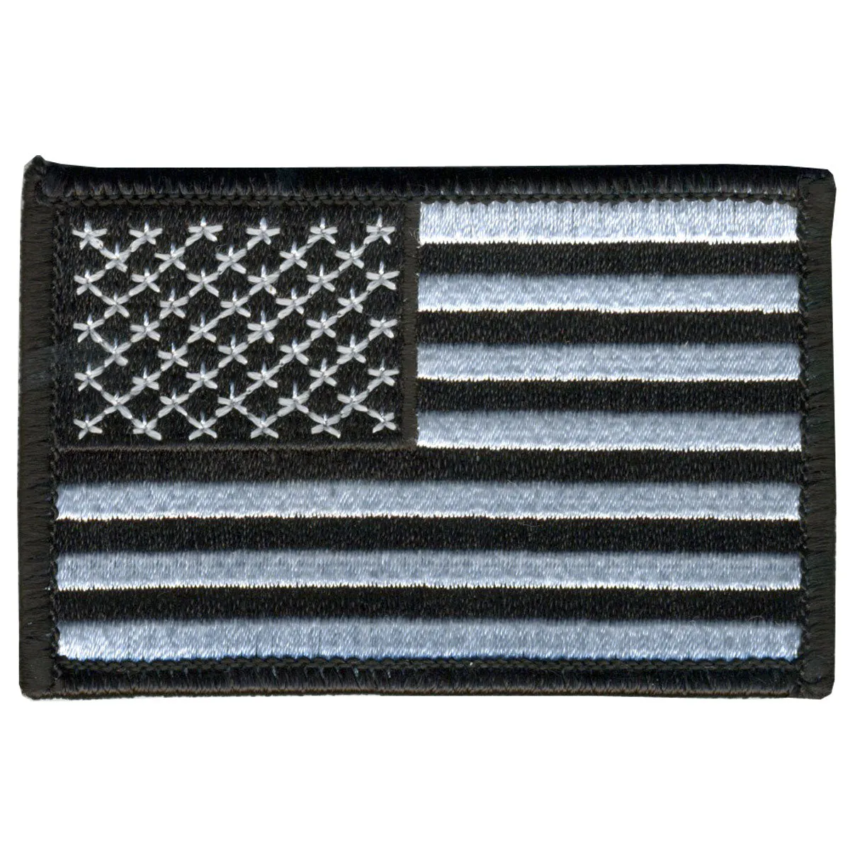 Hot Leathers PPV1049 MULTI and White American Flag Hook and Loop 3" x