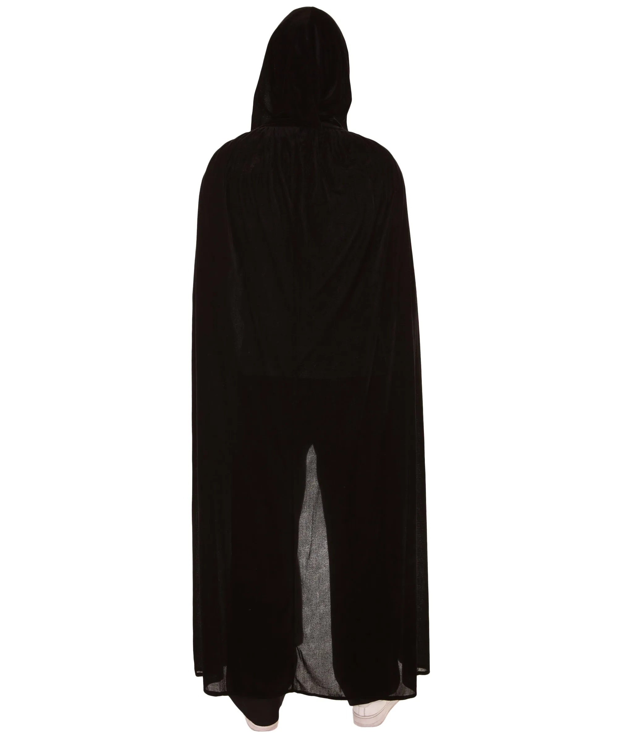 HPO Adult Men's Grim Reaper Hooded Cape Costume | Black Halloween Costume | Perfect for Cosplay | Flame-retardant Synthetic Fabric