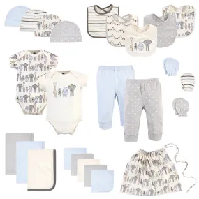 Hudson Baby Layette Start Set Baby Shower Gift 25pc, Royal Safari