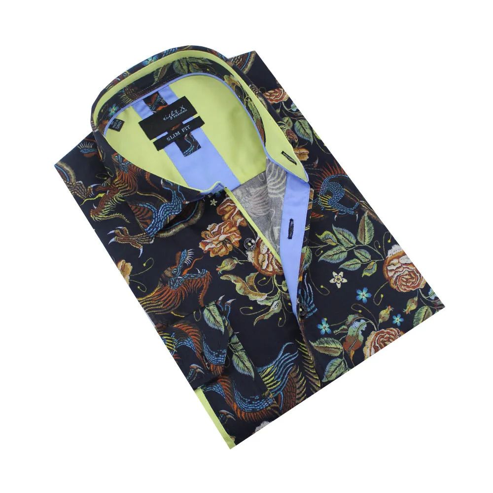 Imperial Dragon Tapestry Button Down Shirt