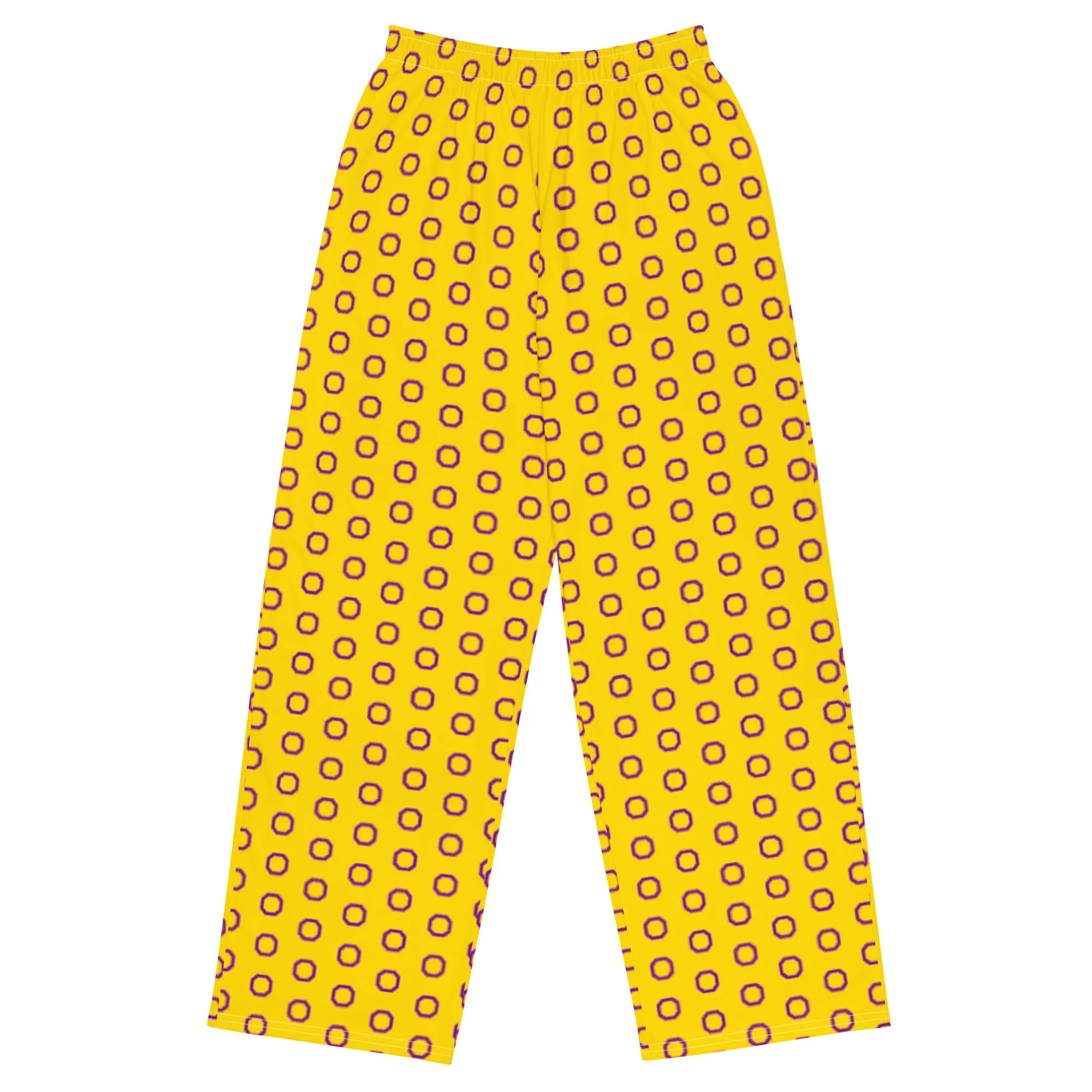 Intersex Pride Flag Wide-Leg Pants
