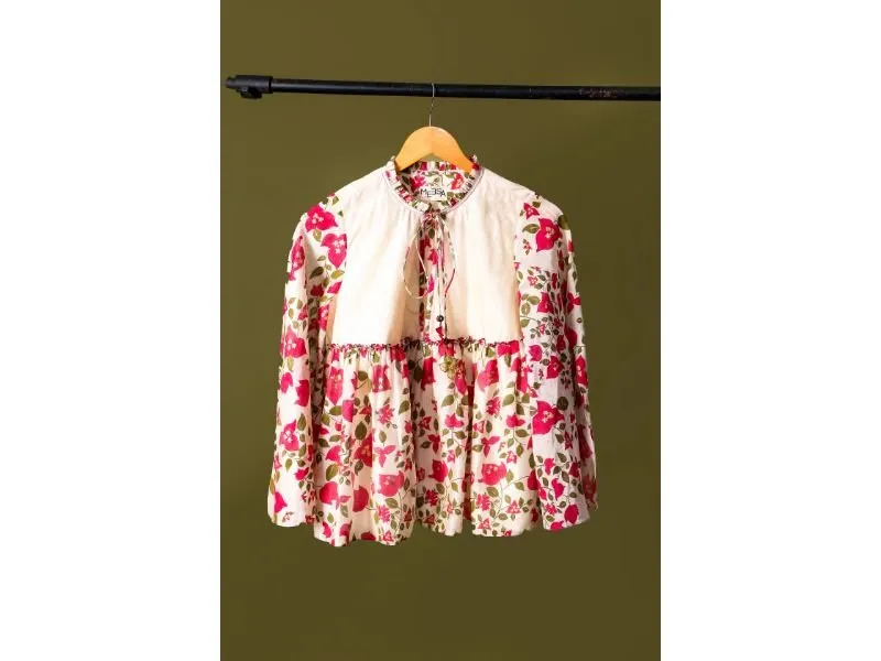 Iris Gathered top