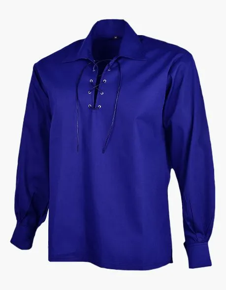 JACOBITE GHILLIE SHIRT IN ROYAL BLUE