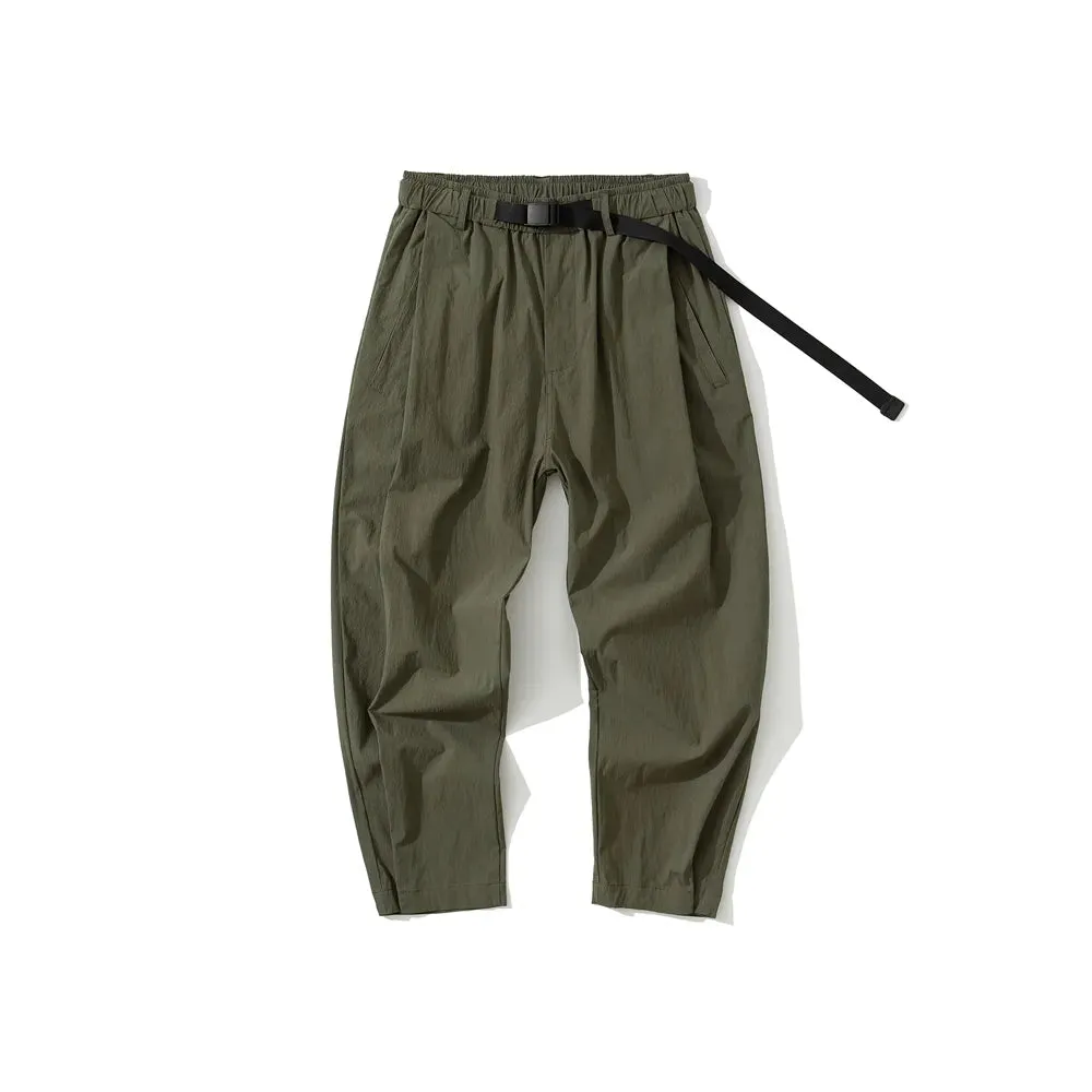 Japanese Streetwear Quick Drying Baggy Cargo Pants - Casual Trousers