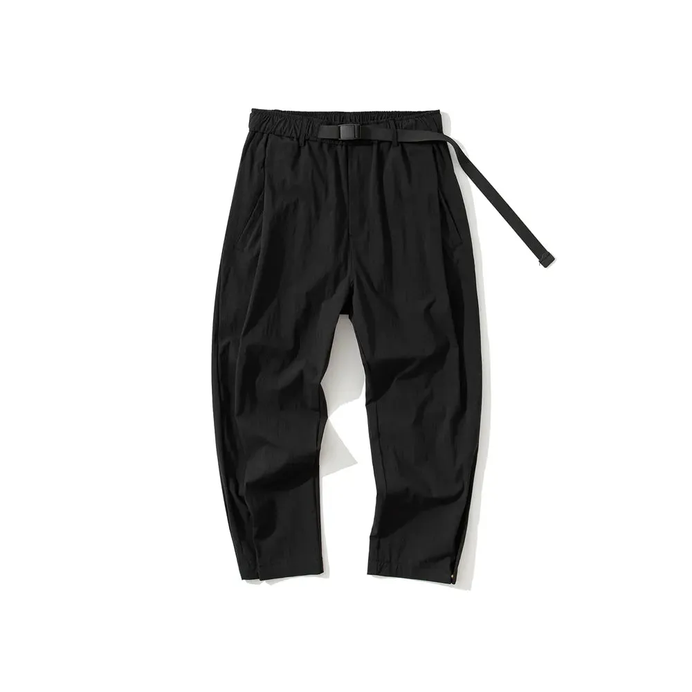 Japanese Streetwear Quick Drying Baggy Cargo Pants - Casual Trousers