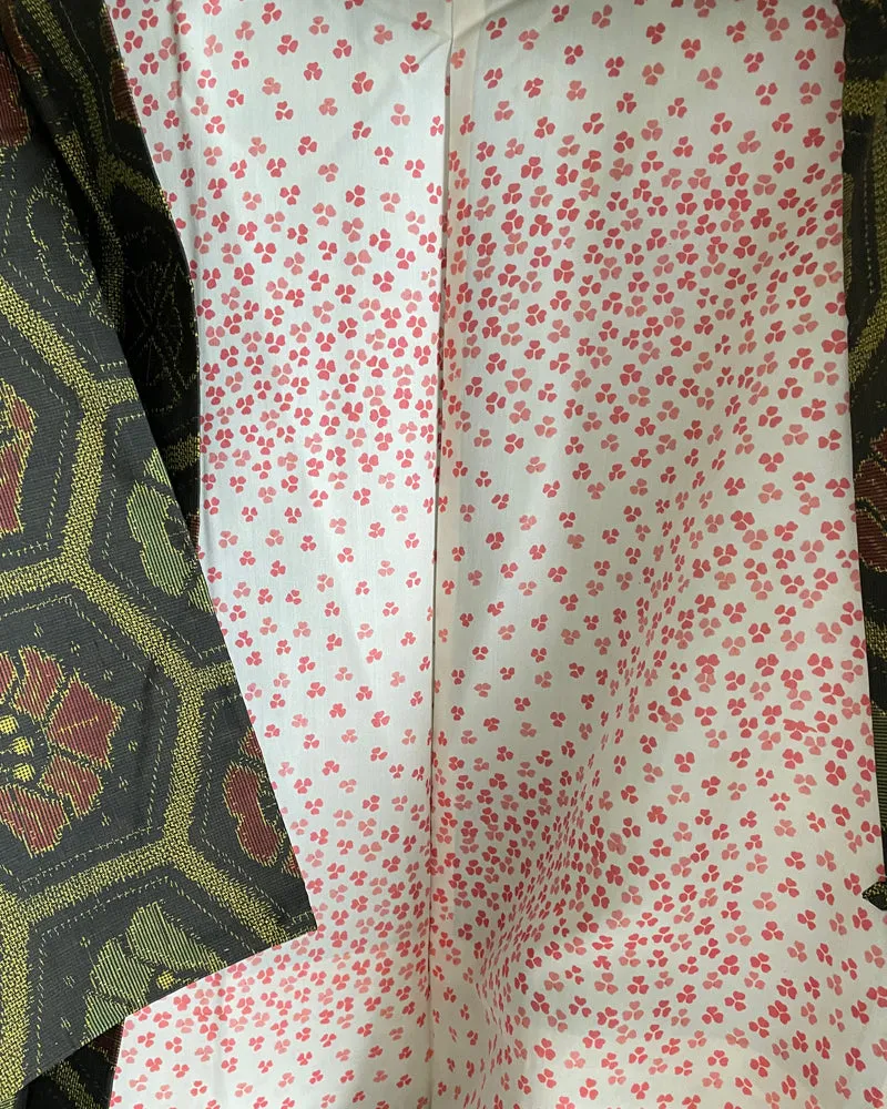 Japanese Traditional Textile Oshima Tsumugi Haori Kimono Jacket