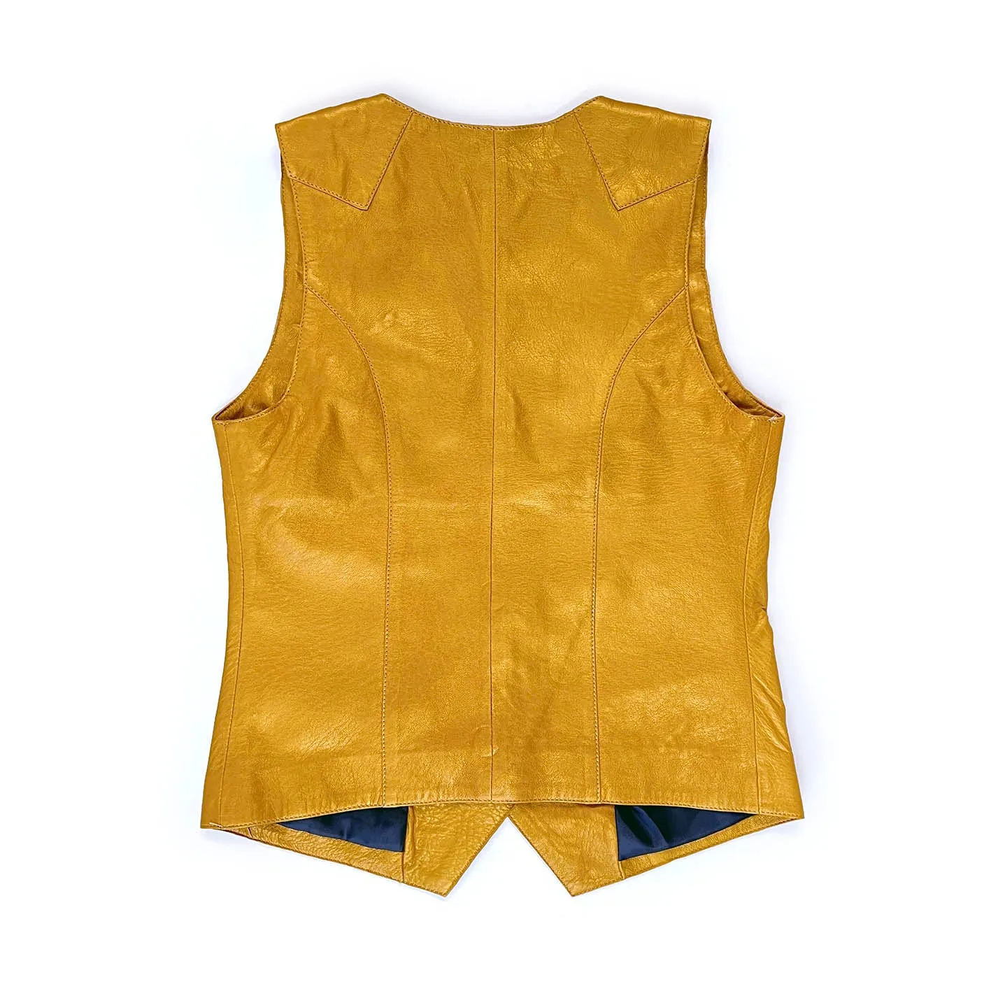 JEPKE Leather Waistcoat / Yellow Gold