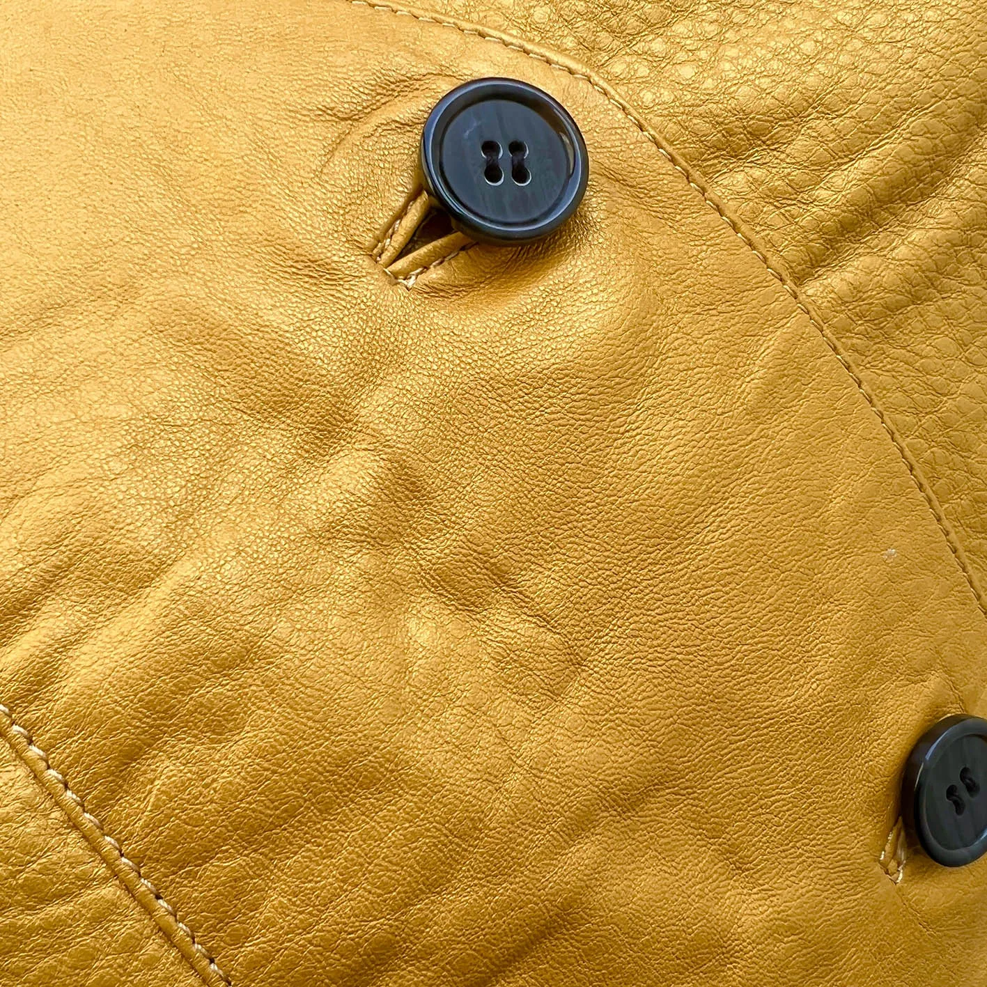 JEPKE Leather Waistcoat / Yellow Gold