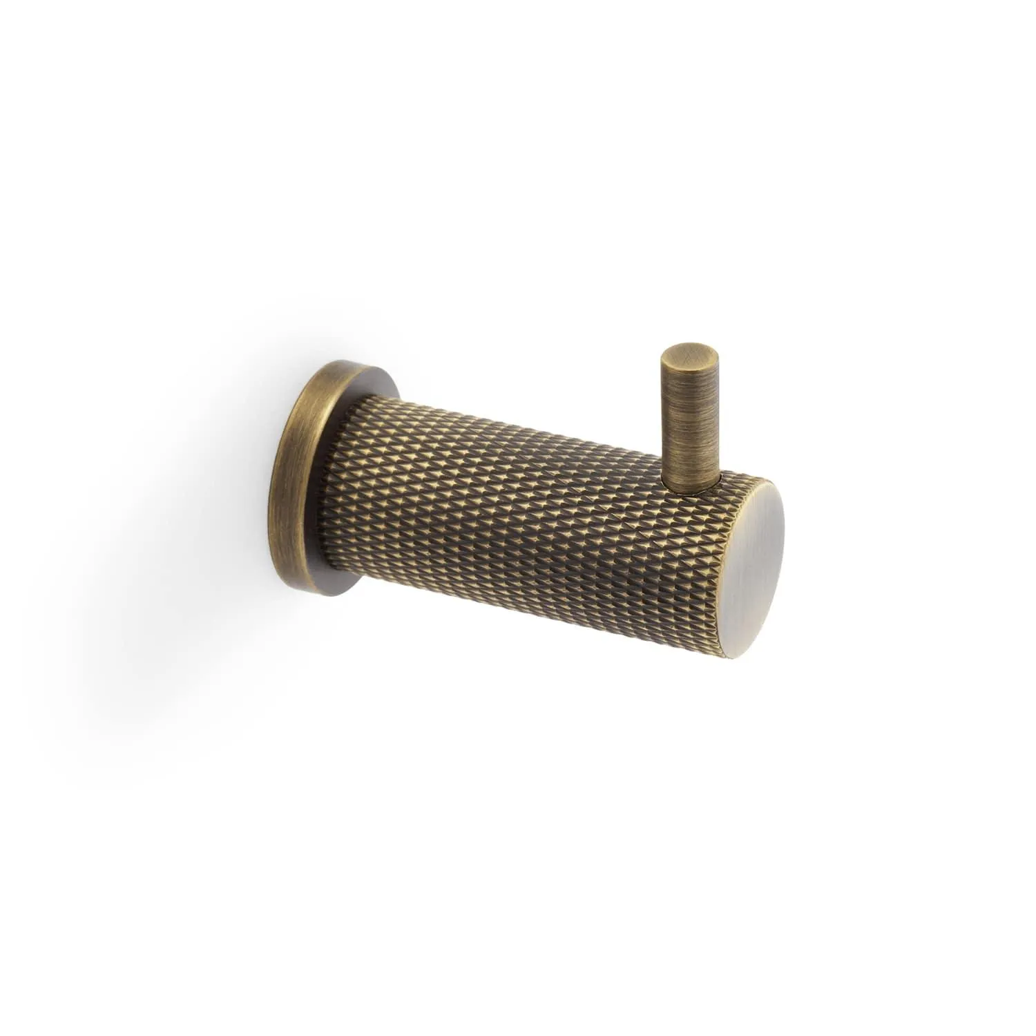 Knurled Coat Hook | Solid Brass Coat Hook