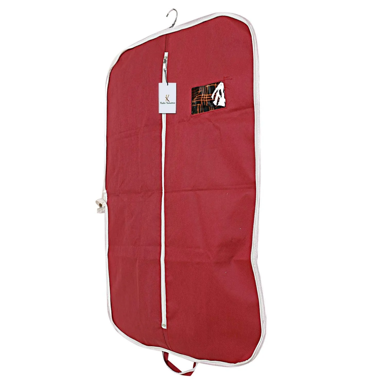 Kuber Industries Foldable Non Woven Men's Coat Blazer Suit Cover (Maroon) - CTKTC041397