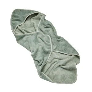 Leander Hoodie Bathcape Organic | Sage Green