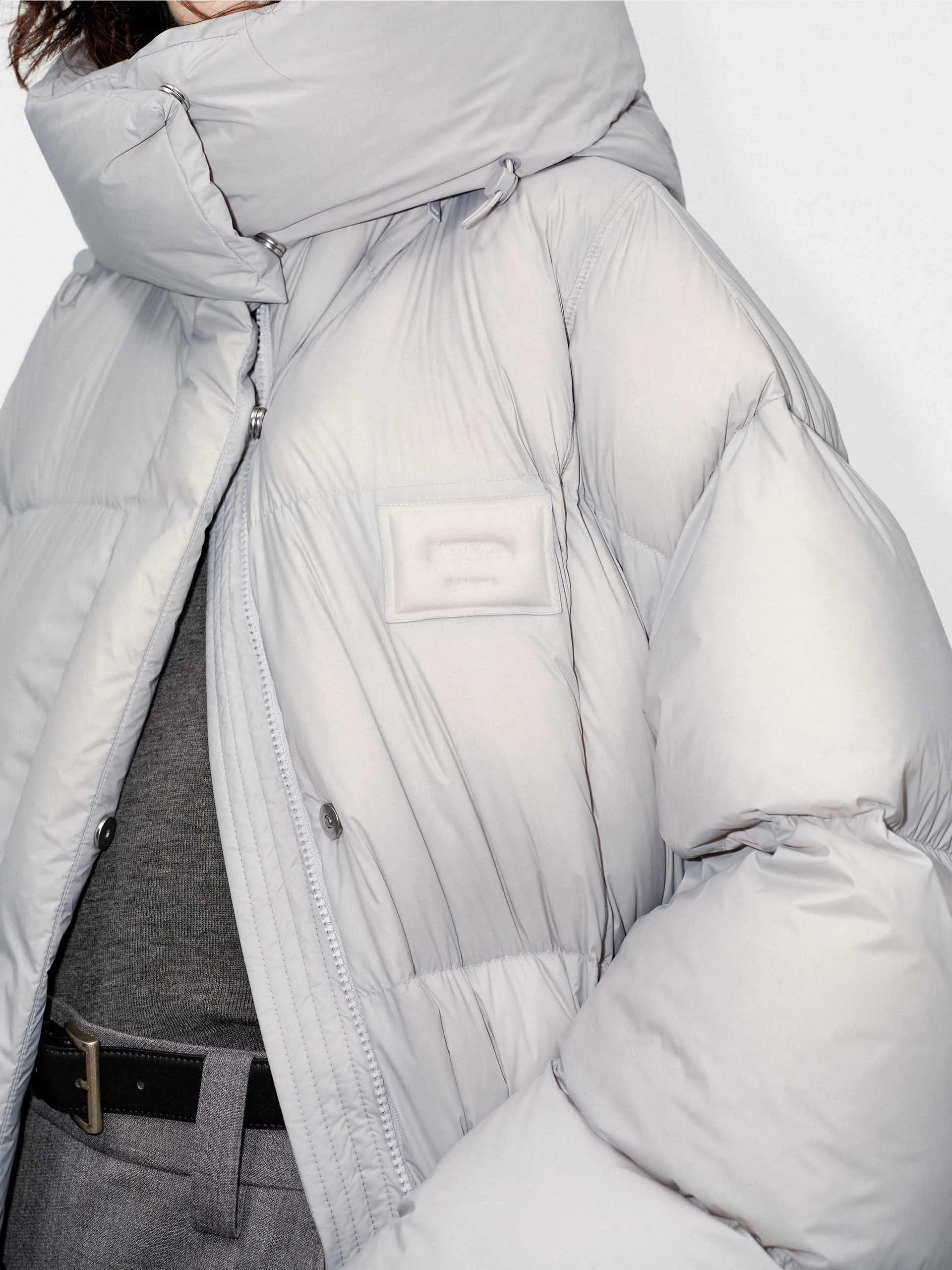 Longline Hooded Down Coat