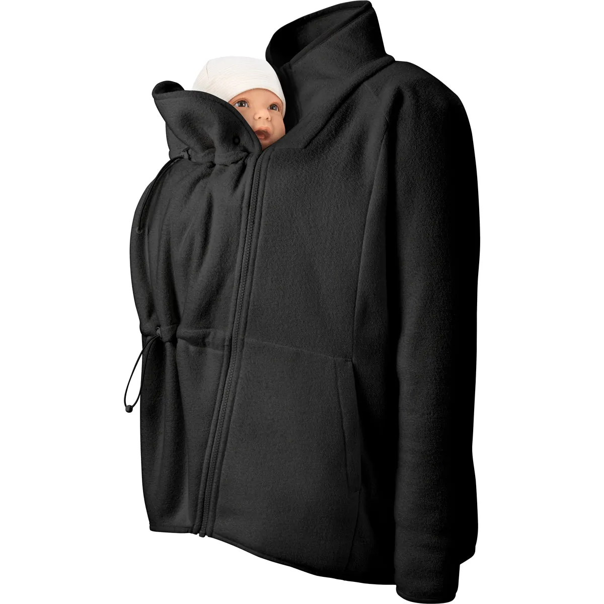 Mamalila Basel Fleece Babywearing Jacket Black