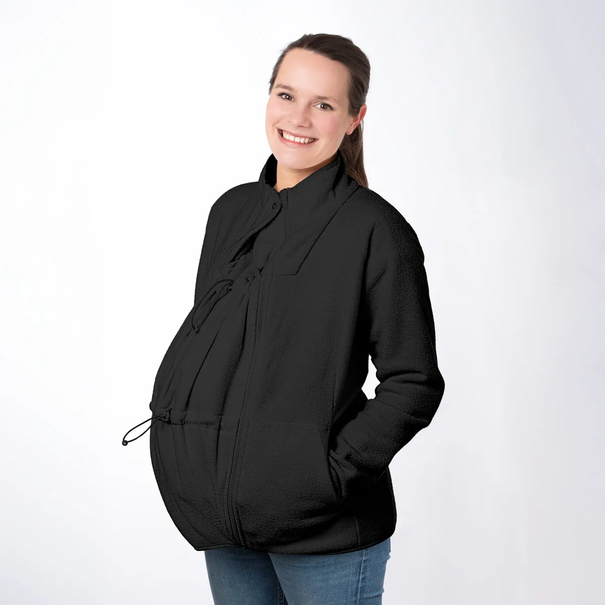 Mamalila Basel Fleece Babywearing Jacket Black