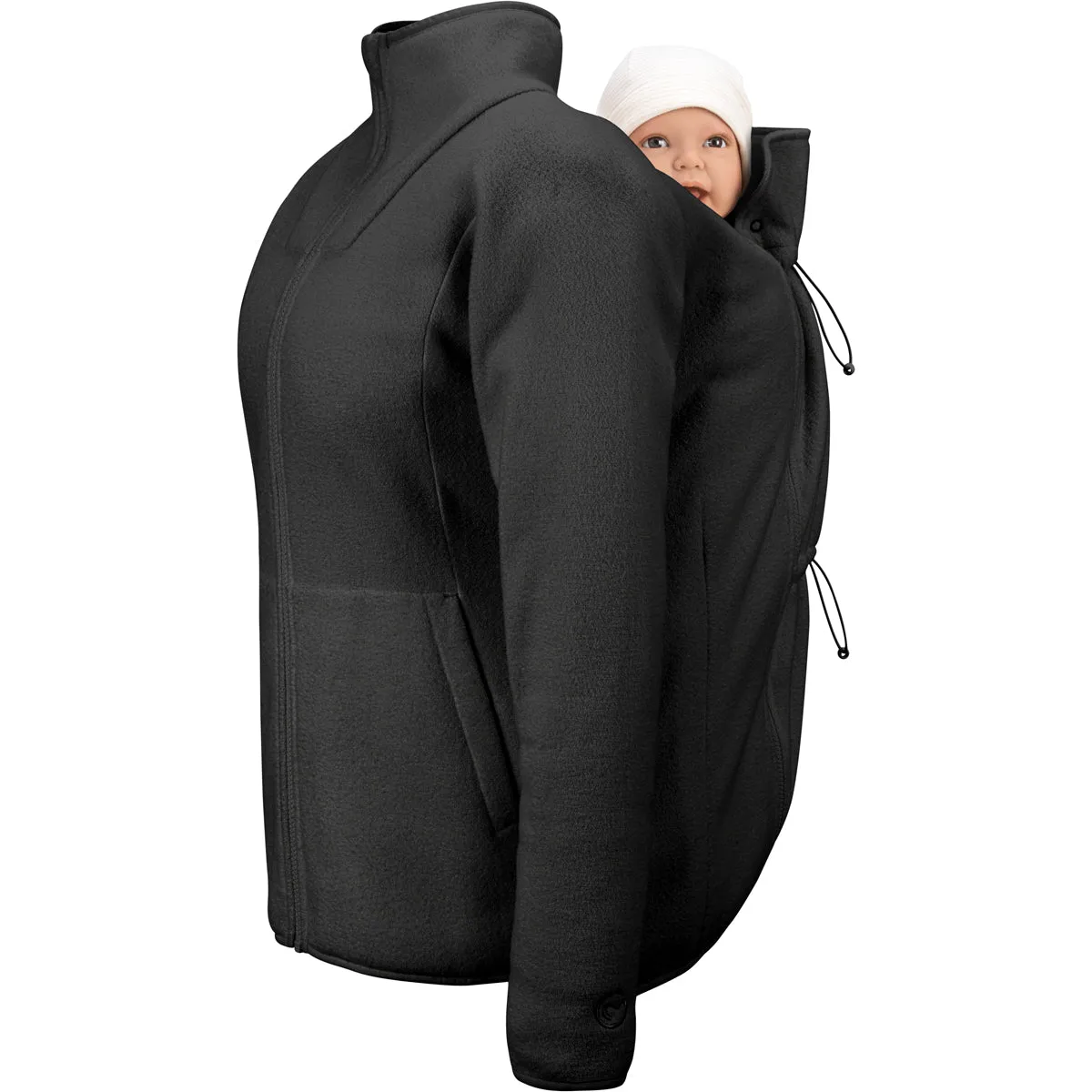 Mamalila Basel Fleece Babywearing Jacket Black