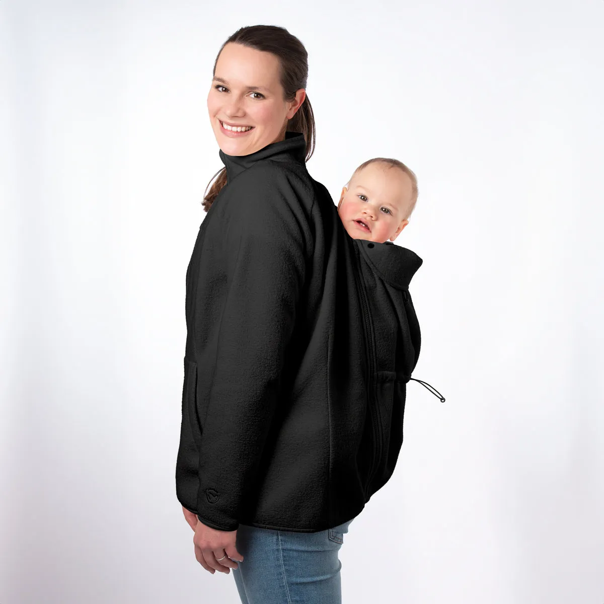 Mamalila Basel Fleece Babywearing Jacket Black