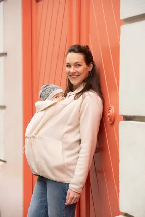 Mamalila Basel Fleece Babywearing Jacket Off-White